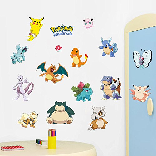 Mua Tivopa ポケットモンスターポケモンウォールステッカー用キッズルームホームデコレーションピカチュウアミノ化ポスターdiyゲーム漫画保育園壁紙 Tren Amazon Nhật Chinh Hang 21 Fado