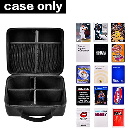 1600+ Large Card Game Case, Trading Card Storage Holder Box Compatible with Football Cards/for Card Against Humanity/for Magic The Gathering/for PM cards packs & All Expansions (Box Only)