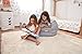 2-Sizes In-1 XXL Expandable Child’s Stuffed Animal Storage Bean Bag Chair: Smart Wallaby Zippered Pouf for Soft Toys, Clothes, Blankets, Etc in 4 Stylish Designs