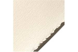 Legion Stonehenge Paper, Cotton Deckle Edge Sheets, 22 X 30 inches, Warm White, Pack of 10 (F05-STN250WWH10)