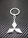 Mitsubishi Chrome Metal Keychain/key Ring