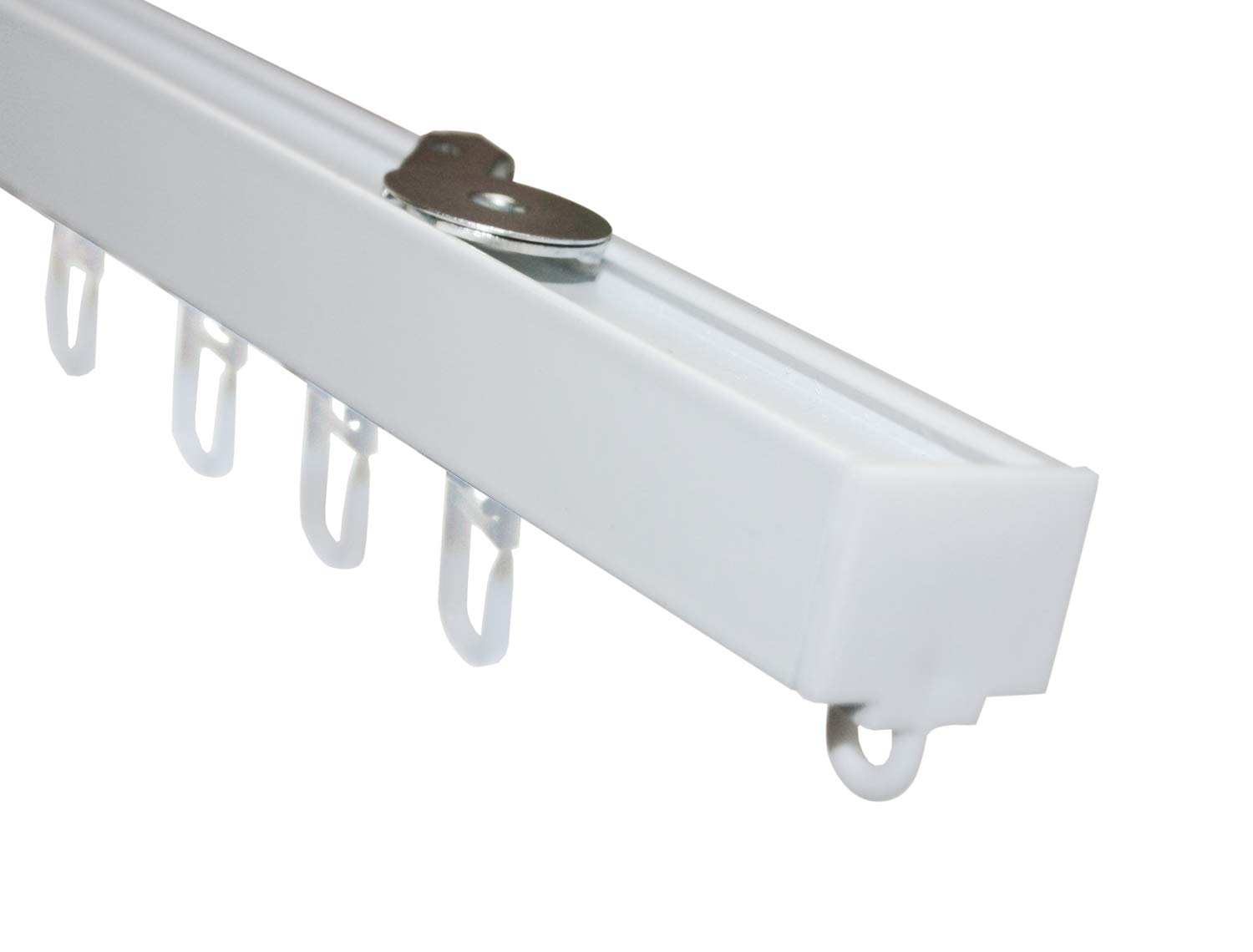 Gardinia Curtain Track Set, Metal, White, 160 cm