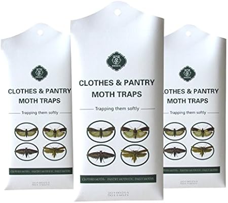 Angeol Dual Premium Pheromones Clothes And Pantry Moth Traps For