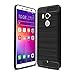 HTC U11 Plus Case, HTC U11+ Case, Wellci Soft Silicon Luxury Brushed Case with Texture Carbon Fiber Design Protection Cover for HTC U11 Plus/HTC U11+ (Black)