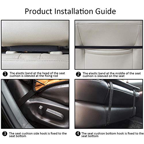 PER Universal Car Seat Heating Pad Cushion Waterproof Vehicle Seat Heater Adjustable Temperature With 12VCigarette Lighter Plug - Thumbnail 6
