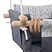 Jozeit Baby Kids Toddler Canvas Swing Seat Chair - with Cushion - Lace Decor (Grey)