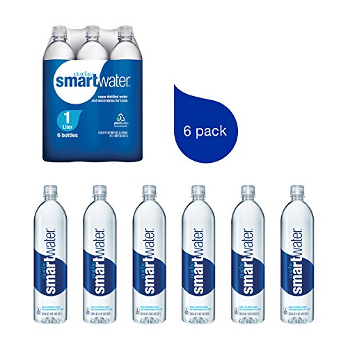 SMARTWATER PACKAGED DRINKING WATER, 33.8 FL OZ (PACK OF 6)