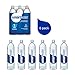 smartwater vapor distilled premium water bottles, 1 Liter, 6 Pack