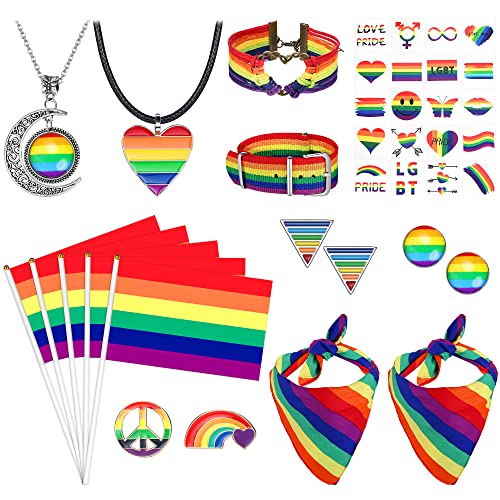 BESTEEL Pride Jewelry Set Gay Pride Stuff Lgbtq