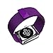 Lovne Milanese Loop Stainless Steel Bracelet Strap Band for Sport&Edition iWatch Band Replacement with Fully Magnetic Closure Clasp for Apple Watch Series 1&Series 2(Purple-38mm)