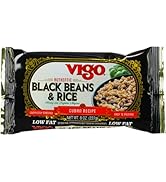 Vigo Authentic Black Beans & Rice, Low Fat, 8oz (Black Beans & Rice, Pack of 12)
