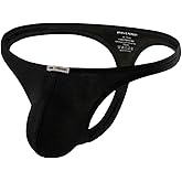 DKEGIFF Mens Thong Underwear Sexy G String Stretchy All Day Comfort Male Lingerie Solid Bikini T Back Pants