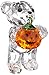 Swarovski Kris Bear-A Pumpkin for You, 1-1/2