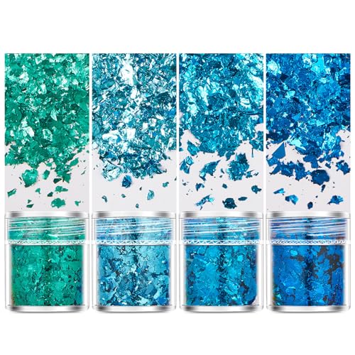 Luxurious Gold Leaf Flakes for Resin and Nail Art Foil Decorative Paper Dazzling for Artistic Project Color