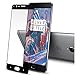 OnePlus 3 Screen protector, OnePlus Three Full Coverage Screen protector, Pabrito (TM) 9H Hardness Ultra-thin Tempered Glass Front LCD Screen Protector for OnePlus 3 (Black Full Screen Protector)
