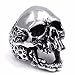 ELFASIO Men Skull Ring Vintage Gothic Biker Stainless Steel Jewelry Size 7