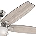 Hunter Fan 54 inch Contemporary Ceiling Fan in Brushed Nickel with LED Light Kit (Renewed)