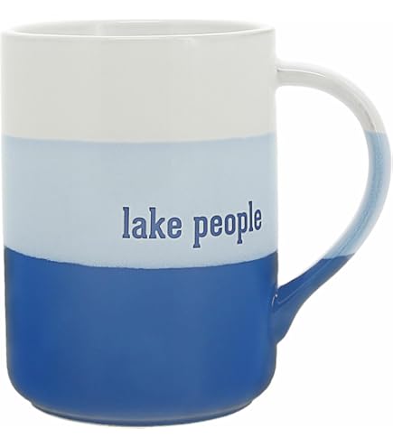 "It's Always Happy Hour At The Lake" Fishing Mug - 11 Oz Novelty Coffee Cup For Fishermen