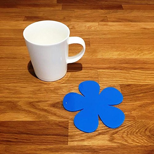 Super Cool Creations Coasters - Daisy Shaped - Bright Blue - 8 Set
