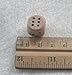 50 wooden dice (14mm, pips) with 2 Dice Bags