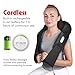 1byone Cordless Shiatsu Massager for Neck & Back with Heat Function, Rechargeable Kneading Massage Therapy Relive Sore Muscles