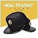 NUKI Unisex 3d Metal Stud Adjustable Flat Bill Snapback Baseball Punk Cap Hat[Black]