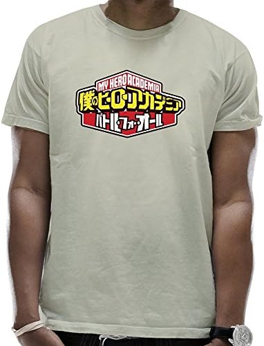 Men's Boku No My Hero Academia Logo T-Shirts Natural