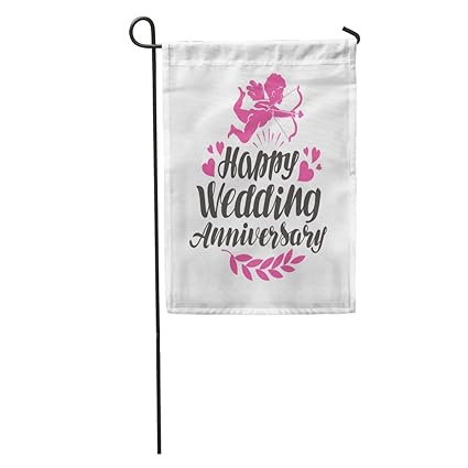 Amazon Com Semtomn Garden Flag Marriage Happy Wedding