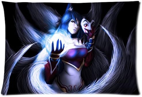 Ahri League Of Legends Pillowcases Custom Pillow Case Cushion Cover 20 X 30 Inch Two Sides