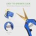 VIVOSUN Gardening Hand Pruner Pruning Shear with Titanium Coated Curved Precision Blades (2Pack Curved Blade)thumb 1