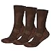 DANISH ENDURANCE Merino Wool Hiking & Trekking Socks (Oak Brown 3 Pairs, US Women 11-13 // US Men 9.5-12.5)