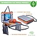 Premium Kids Travel Tray - 4 in 1 Car & Plane Seat Tray, Storage and Car Toy Organizer, Carry Bag and Tablet Holder and Snack Tray All in One - Brand New Listing - by Nimble Forrest (Orange)