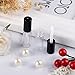 20 Pcs 1.2ml Empty Clear Lip Gloss Containers for Lipstick Samples, Lip Balms - Sopear Mini Refillable Travel Empty Lipgloss Gloss Bottle Tube Vials Containers with Bar Black Lid