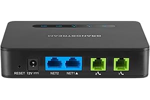 Grandstream HT812 V2 VoIP ATA 2-FXS Port (HT812-V2)