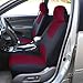 FH Group FB050102 Flat Cloth Seat Covers (Burgundy) Front Set – Universal Fit for Cars Trucks & SUVs