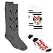 Disney Minnie Mouse Womens 2 pack Socks (9-11 (Shoe: 4-10), Knee High Grey/White)