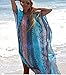 Walant Womens Chiffon Robe Beach Dress Swimsuit Bathing Suits Bikini Cover-ups,Blue,One Size