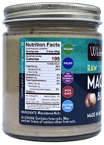 Wilderness Poets, Raw Macadamia Nut Butter - Keto, Vegan, No Salt (8 Ounce) - Image 3