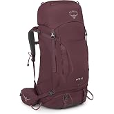 Osprey Kyte 58L Women's Backpacking Backpack with Hipbelt, Purple WXS-S | hiking pack, camping gear, overnight trail pack, Purple color, WXS-S size