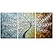 V-inspire Paintings, 20x30Inchx3 Paintings Oil Hand Painting 3D Hand-Painted On Canvas Abstract Artwork Art Wood Inside Framed Hanging Wall Decoration Abstract Painting