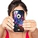 unnito iPhone 5C Case – Hybrid Commuter Case | Slim Cover with Hard Shell Design and Soft Inner Layer Compatible with iPhone 5C Black Case (Nebula Galaxy)
