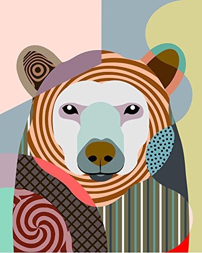 Polar Bear Art Print Animal Decor Painting Unframed