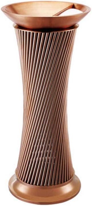 Kitchen Trash can Stainless Steel Ashtray Trash Can, Hotel Trash Can Lobby, Vertical Ashtray, Black Garbage Collection (Color : Gold)