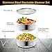 Stackable Steamer Insert Pans, Stainless Steel Insert Steamer for 6/8 Quart Instant Pot Pressure Cooker Baking Lasagna Pans Pot in Pot Accessories Cook 2 foods at Once