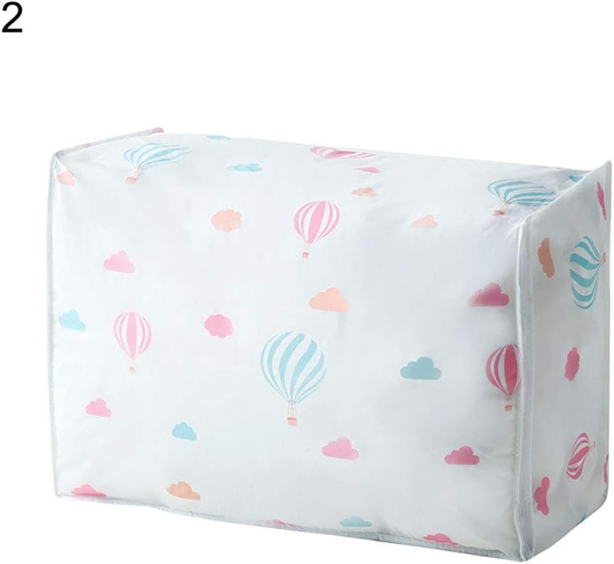Walkretynbe Storage Pouch&Clothes Storage Quilt Storage Bag Dustproof Clothes Container Space Saver Packing Organizer - S Balloon# Portable Large Capacity Waterproof Multiuse Durable
