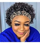 Luyou Headband Wig Human Hair,Headband Wigs for Black Women,Curly Headband Wig Human Hair ,150% G...