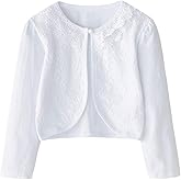 CHENXIN Girl Shrugs Knit Long/Short Sleeve Lace Bolero Cardigan Shrug