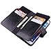 Samsung Galaxy S5 Wallet Case, True Color [Card Holder PRO] Premium Leatherette Magnetic Folio Wallet Purse Case Cover for Galaxy S5 i9600 - Black