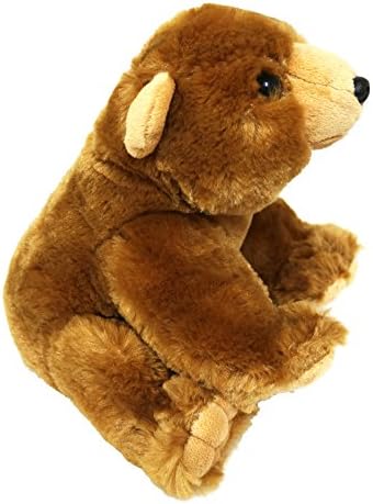 8" Cuddly Plush Brown Grizzly Bear Stuffed Toy Animal By: The Plush Family