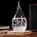 Storm Glass Weather Forecaster Weather Station Fashion Creative Office Desktop and Home Decor Water Drop Glass Bottle -Large